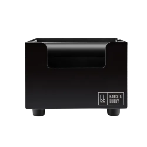 Mondo del Caffè Zubehör Abschlagkasten Knockbox Schwarz Matt 16 cm