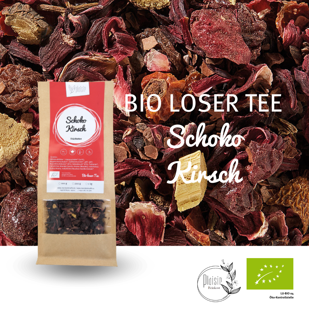 Plaisir Bio Schoko Kirsch Früchtetee 100 g lose