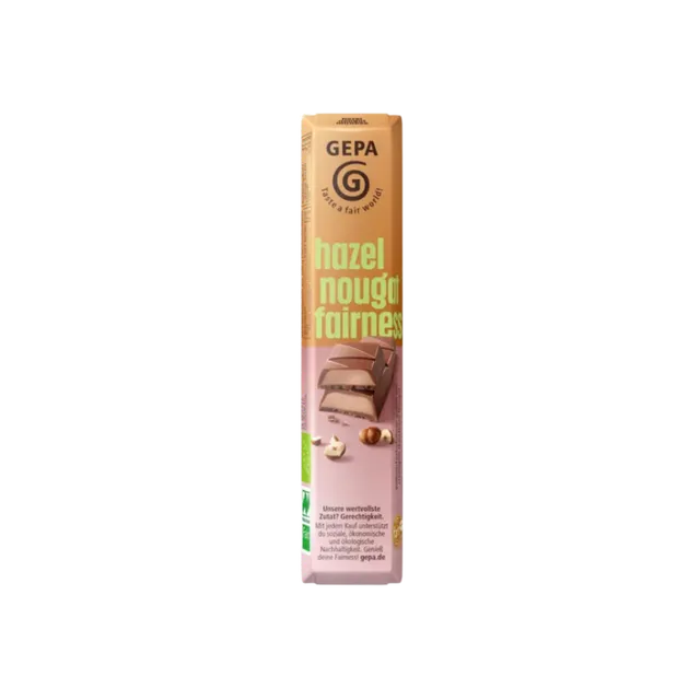 GEPA Bio Riegel Hazel Nougat Haselnuss Vollmilch