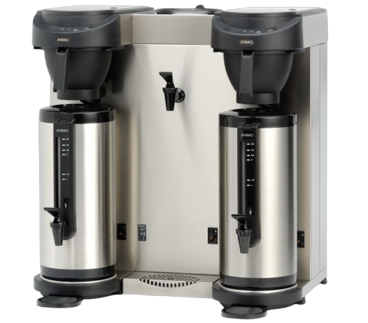Animo MT100 Filterkaffeemaschine Edelstahl schwarz
