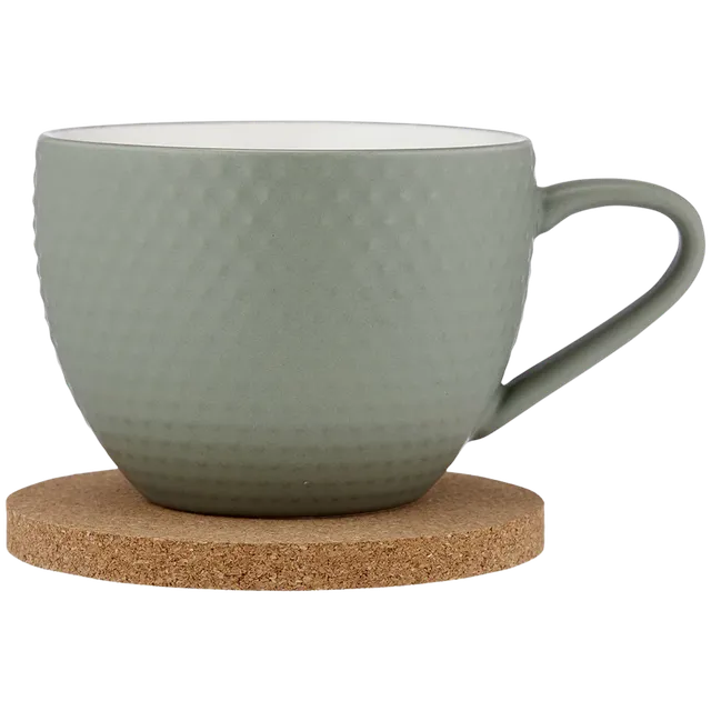 Ladelle Abode Textured Tasse mit Untersetzer Kaffeetasse