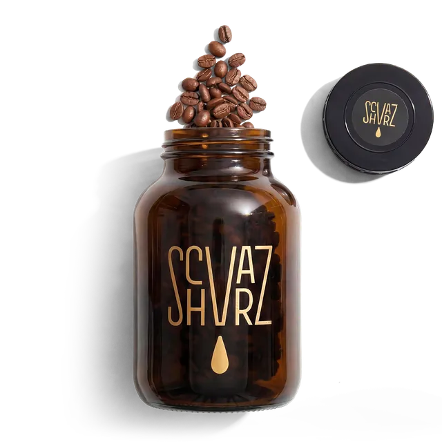 Schvarz Apotheker-Glas Kaffeeglas 1000 ml Aufbewahrung
