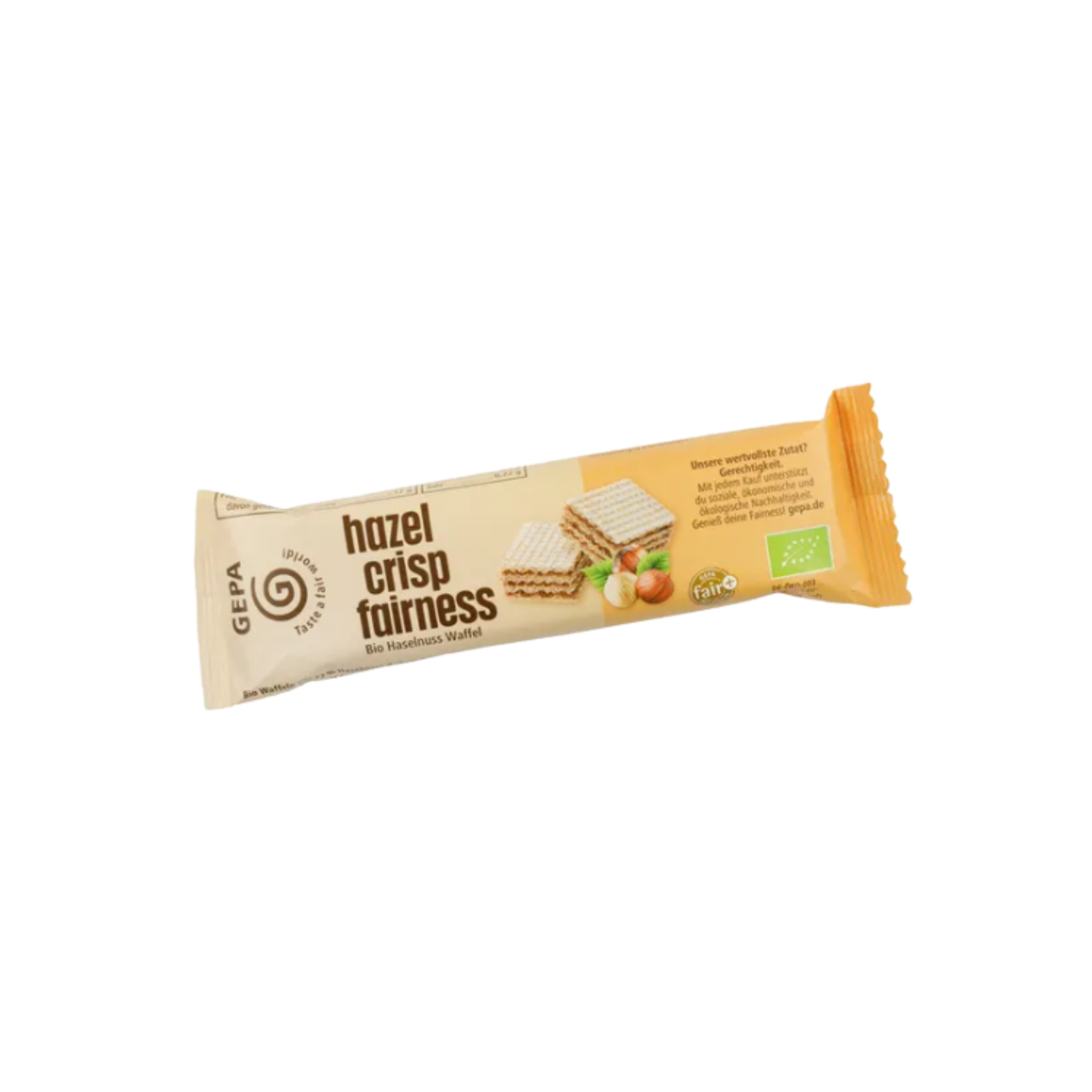 GEPA Bio Haselnusswaffeln Crossita Doppelpack 2x20 g