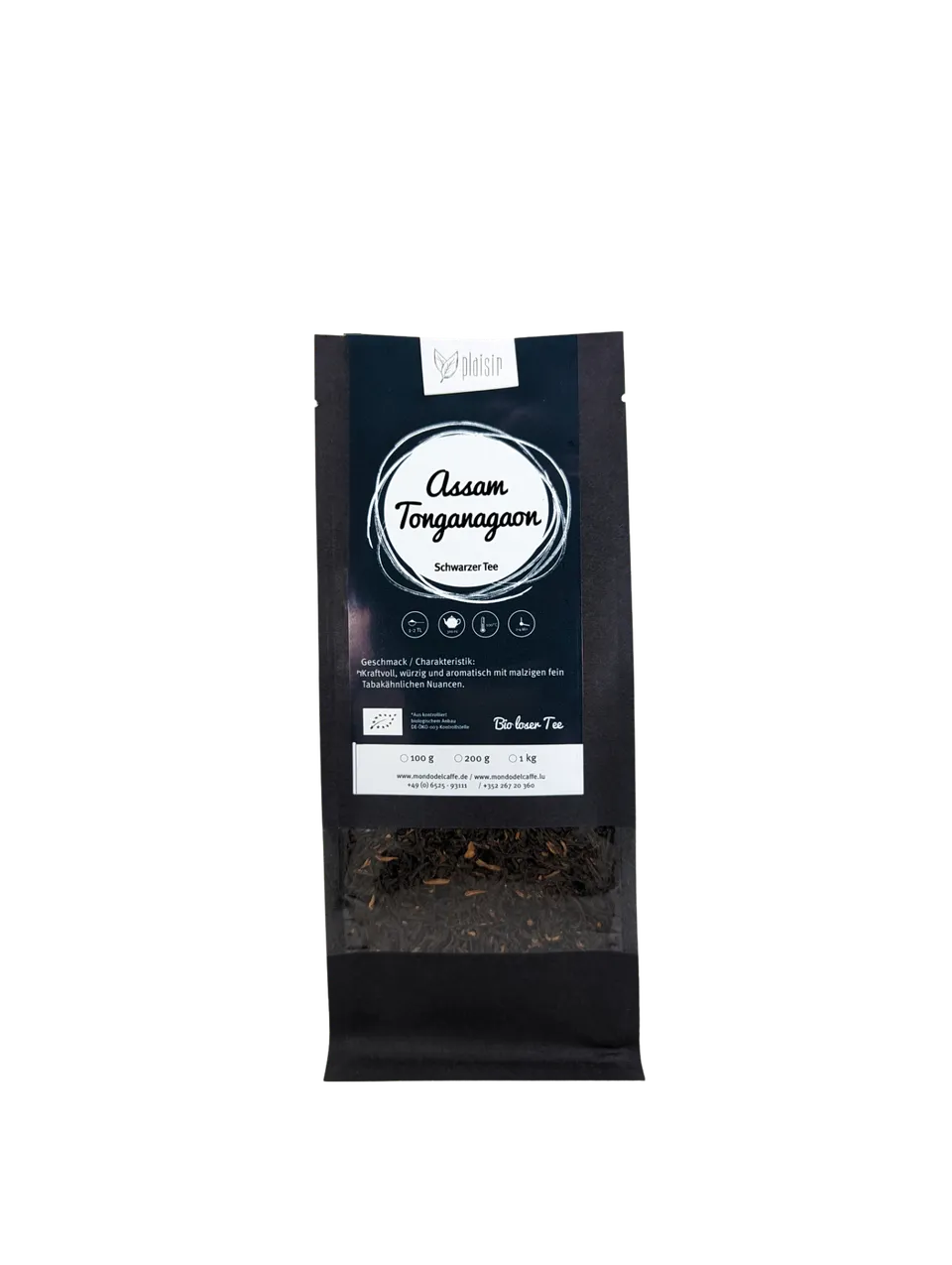 Plaisir Assam Tonganagaon Bio Schwarztee lose 100 g