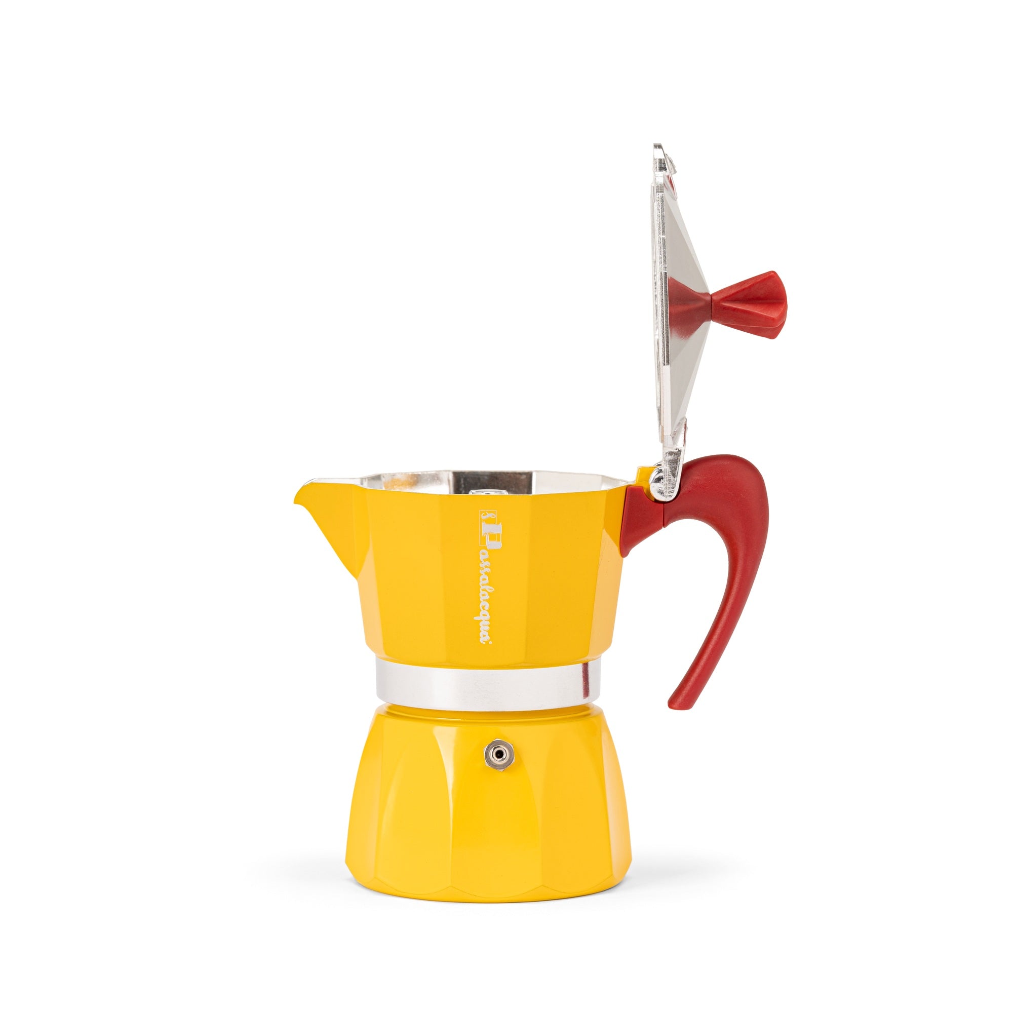Passalacqua Moka Kanne 3 Tassen gelb Herd Espressokanne