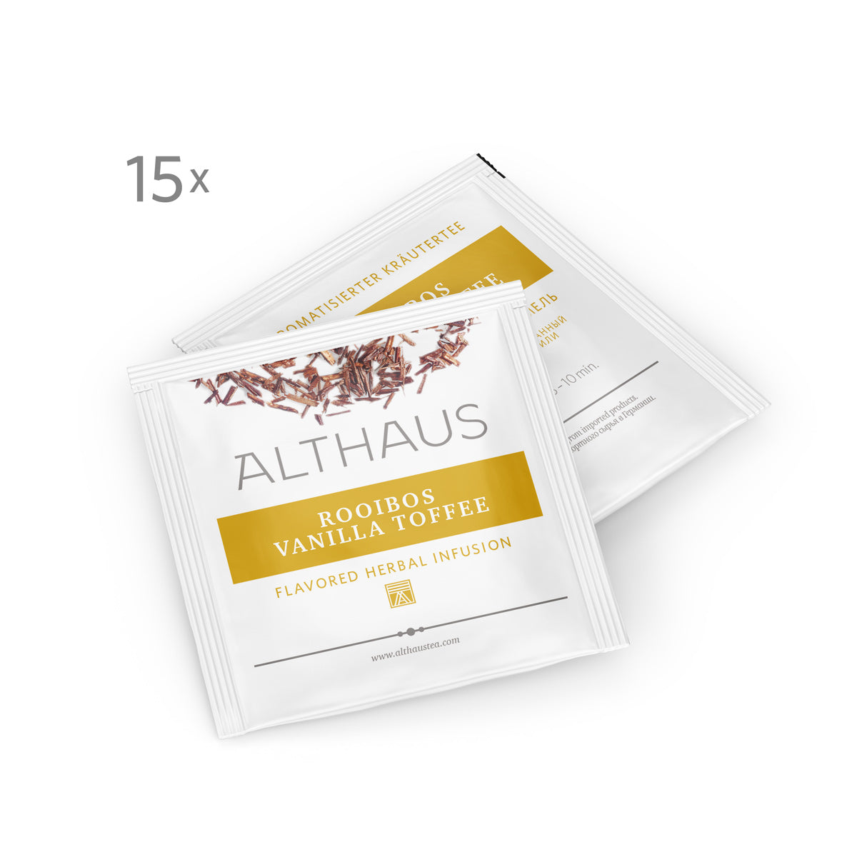 Althaus Rooibos Vanilla Toffee Tee 15 Pyra Pack koffeinfrei