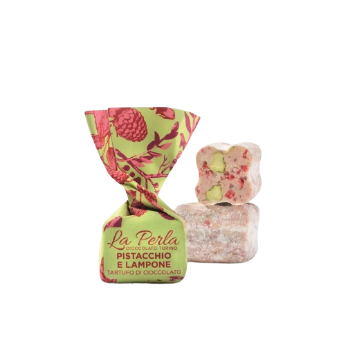 La Perla Pistacchio e Lampone Trüffel 1 Stück weiß