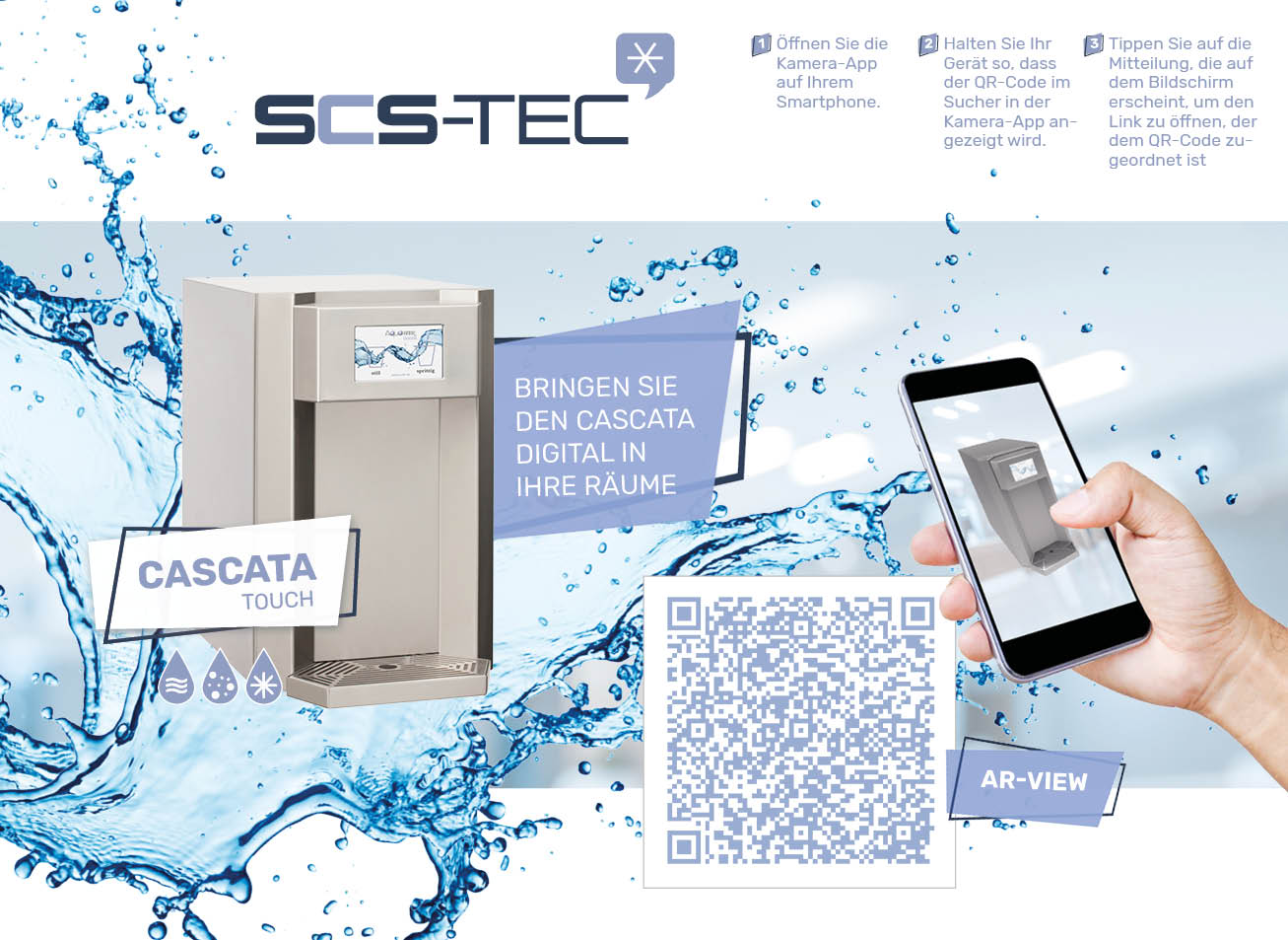Aqua-Butler Cascata Wasserspender Auftisch Standgerät