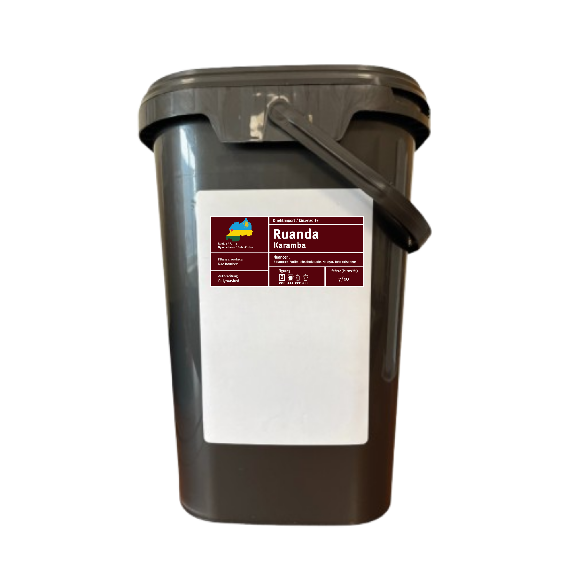 Mondo del Caffè Ruanda Kaffee 1 kg ganze Bohnen