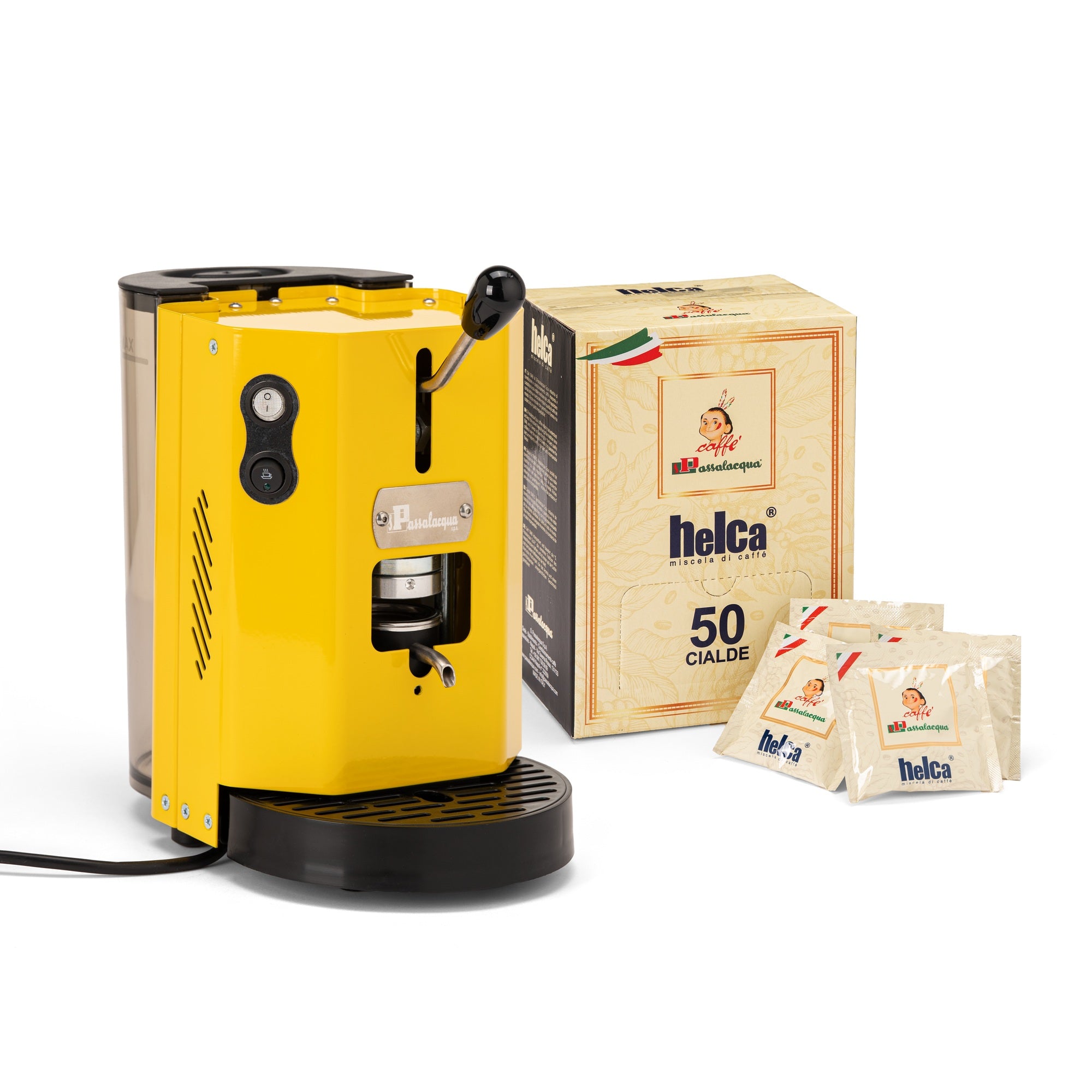 Passalacqua Clio Padmaschine gelb + 50 Helca Pads
