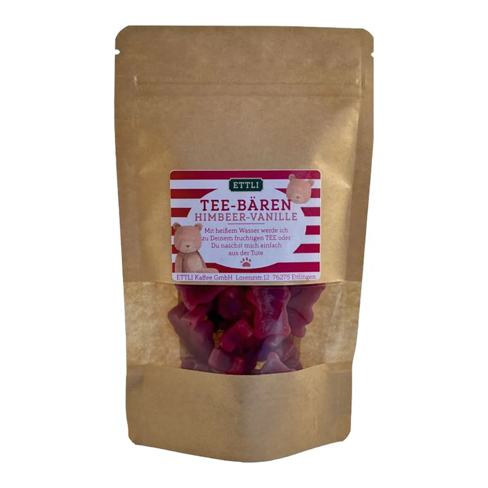 ETTLI Tee-Bären Himbeer-Vanille Früchtetee 80 g fruchtig