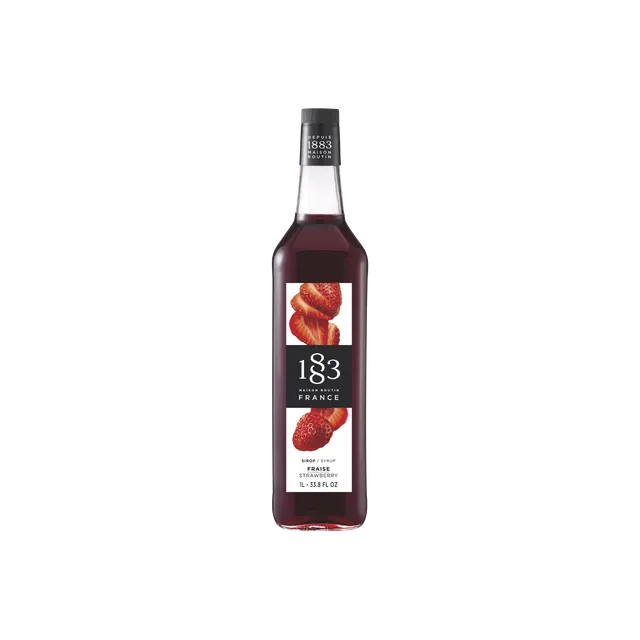 Maison Routin 1883 Erdbeer Sirup 1L Rohrzucker Cocktail