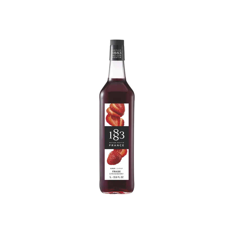 Maison Routin 1883 Erdbeer Sirup 1L Rohrzucker Cocktail