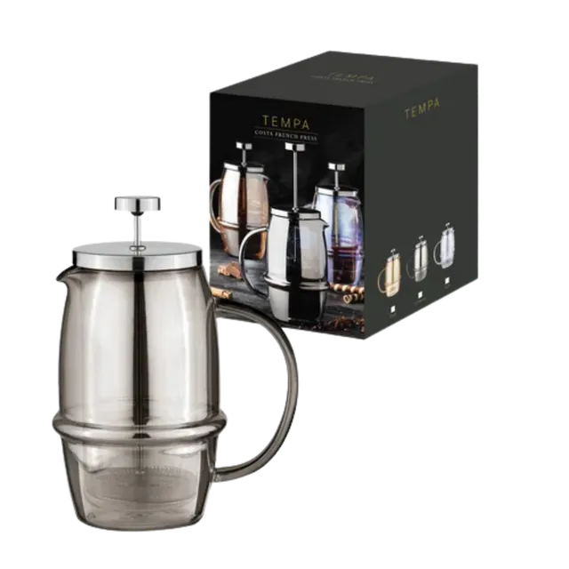 TEMPA Costa French Press Stempelkanne Opal doppelwandig