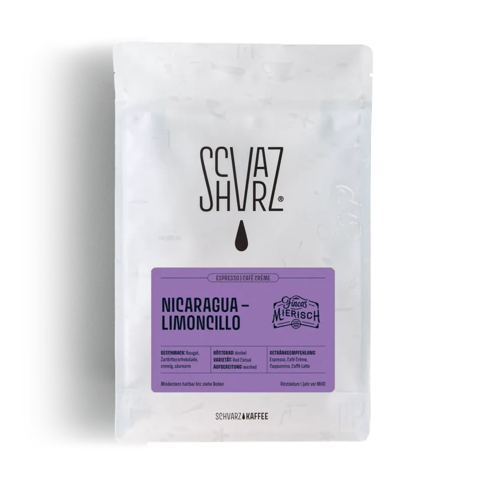 Schvarz Filter Nicaragua El Limoncillo Kaffee 350g ganze Bohnen