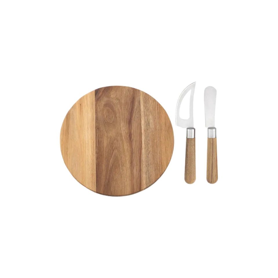 Ladelle Tempa Fromagerie Käse-Set 3-teilig Holzplatte