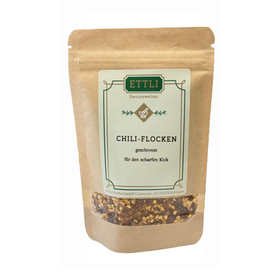 ETTLI Chili Flocken geschrotet Einzelgewürz 40 g scharf
