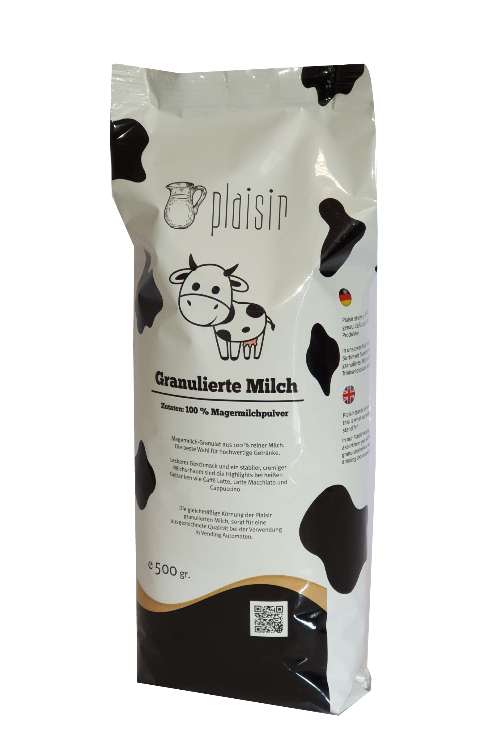 Plaisir 100% granulierte Milch Topping 500 g Automat