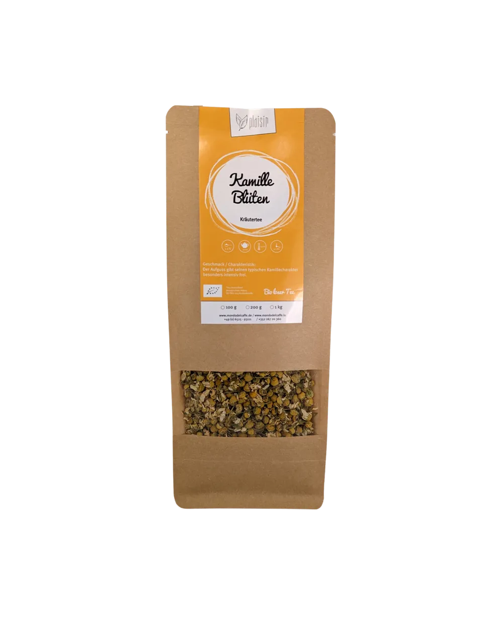 Plaisir Kamille Blüten Bio Tee lose 100 g koffeinfrei