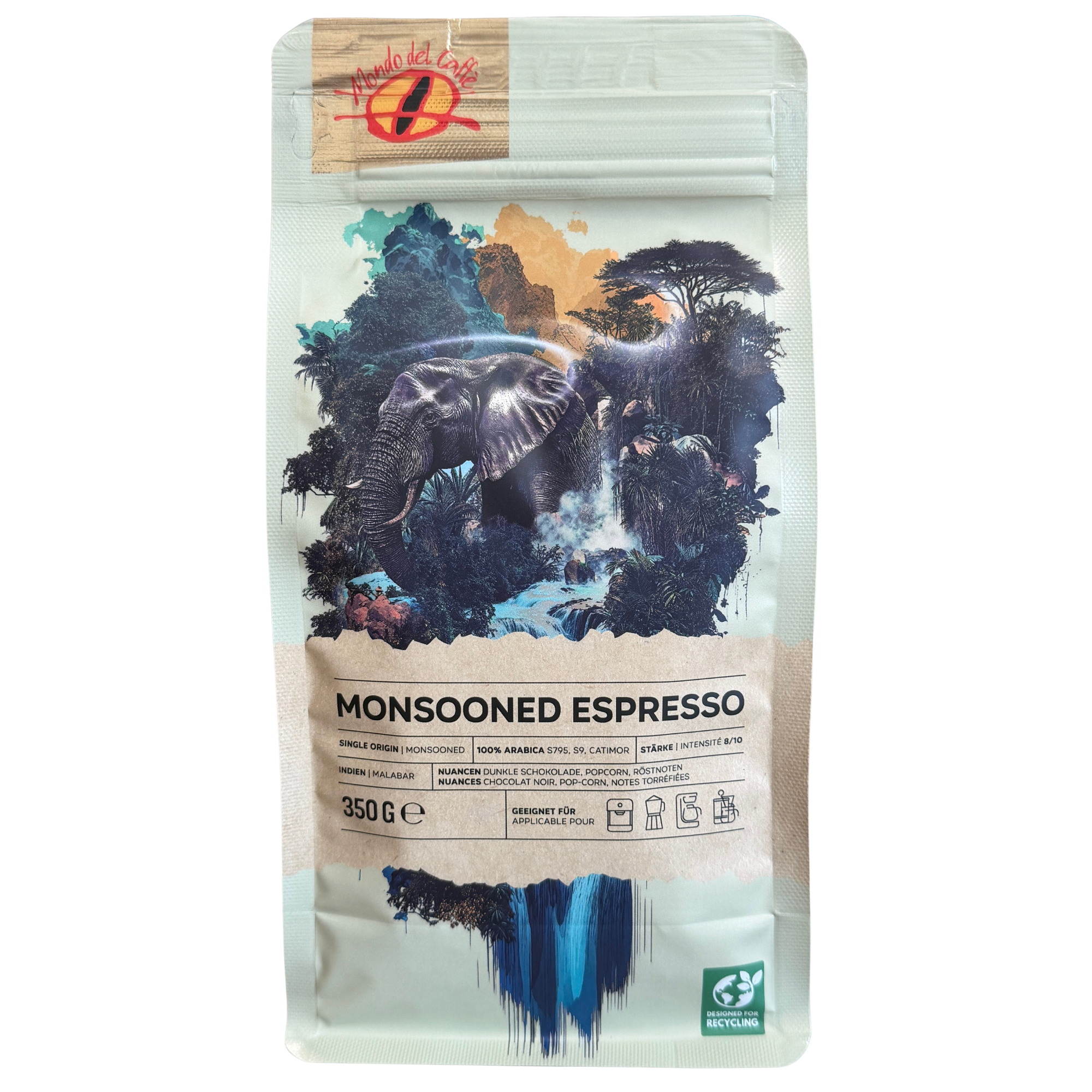 Mondo del Caffè Indien Limited Edition Espresso 350 g ganze Bohne