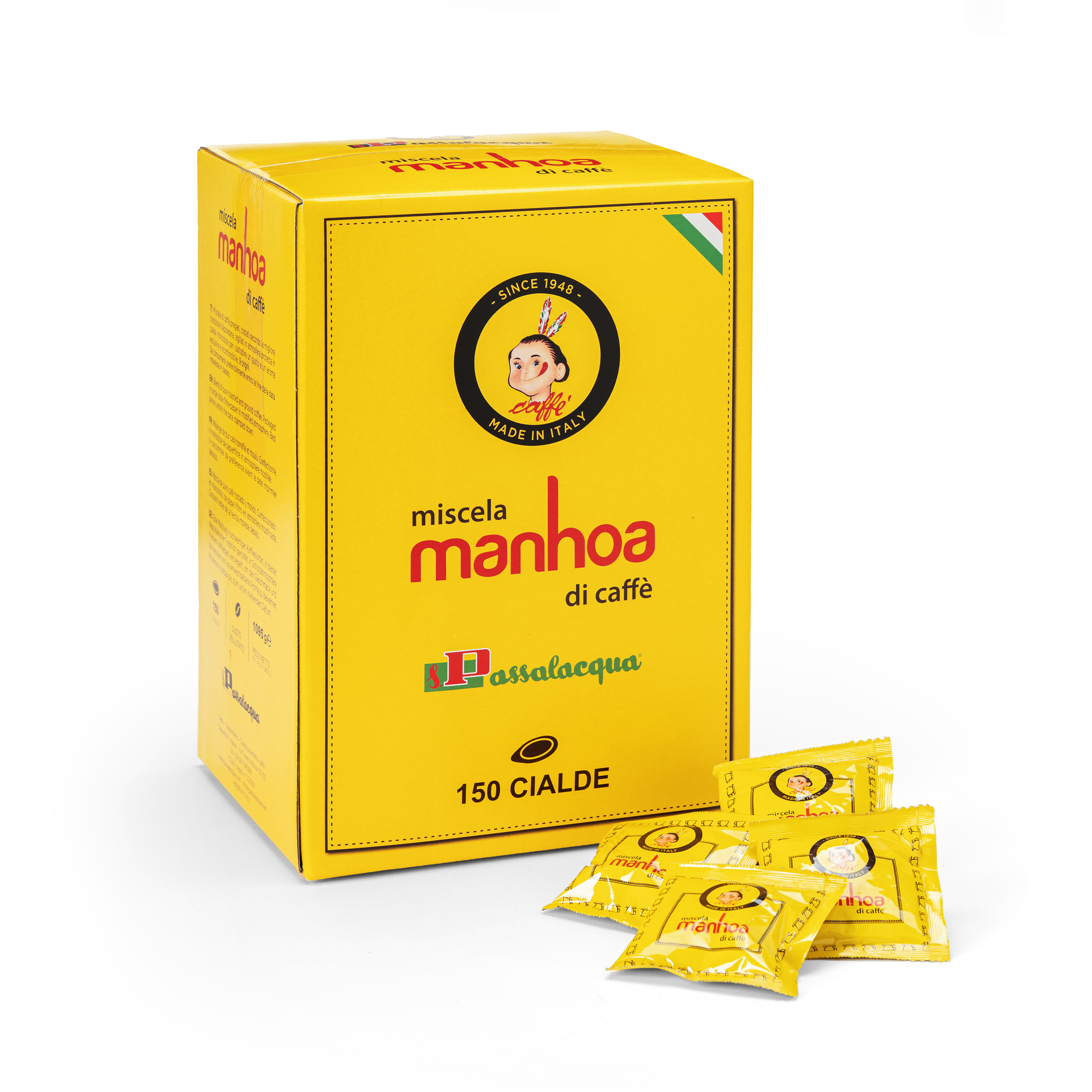 Passalacqua Manhoa Kaffeepads 150 Pads Honig Schoko