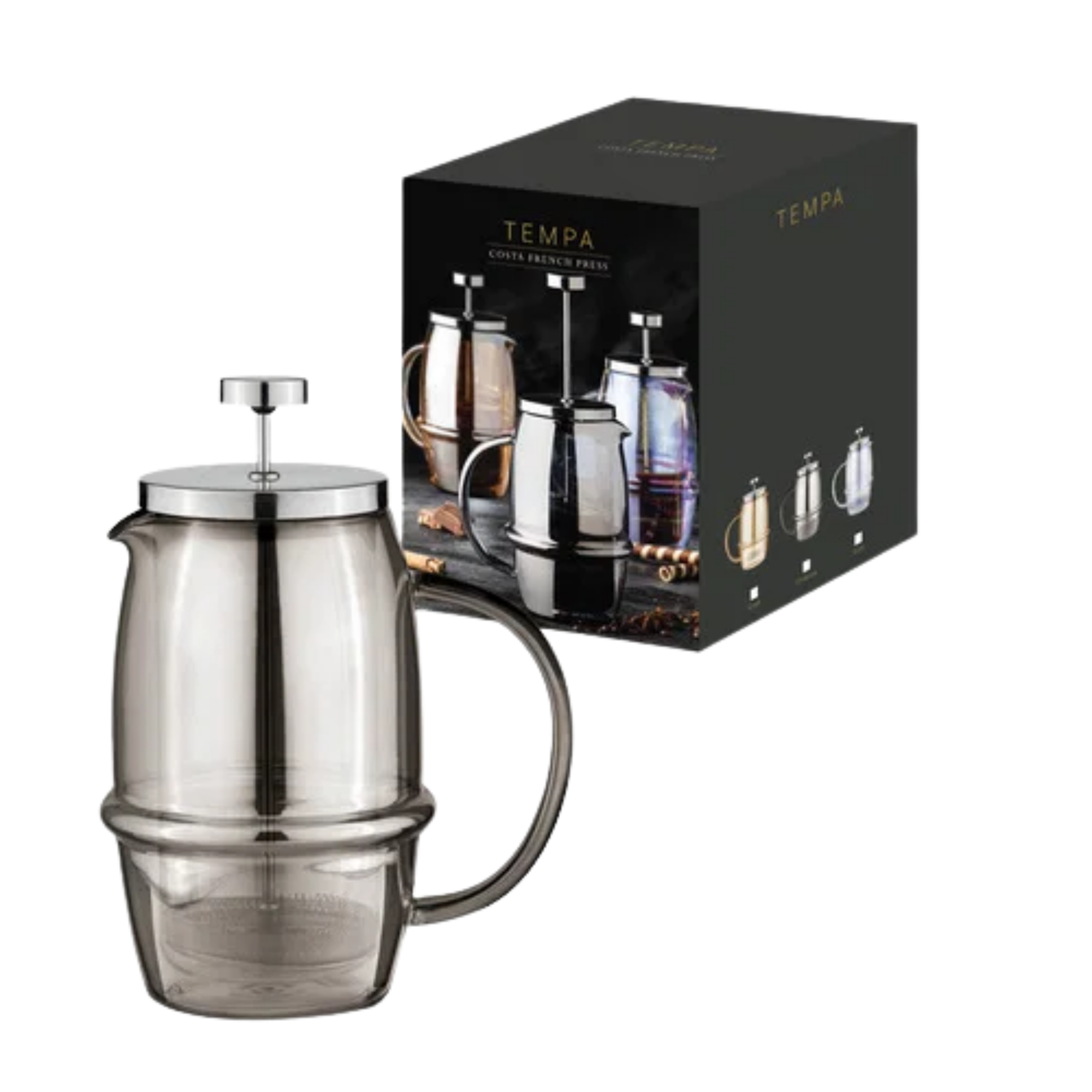 TEMPA Costa French Press Stempelkanne Opal doppelwandig