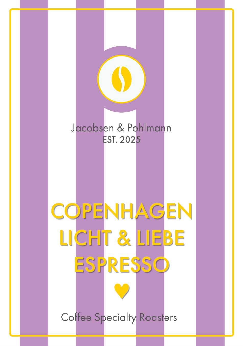 Jacobsen Pohlmann Copenhagen Licht Liebe Espresso 250g Bohnen