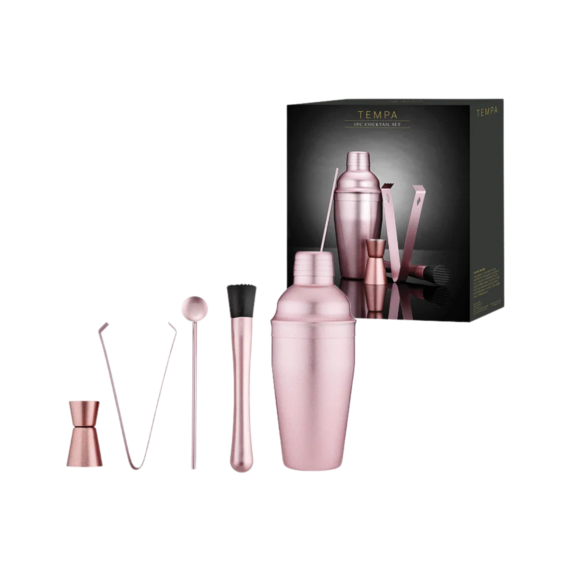 Tempa Aurora Cocktail-Set Shaker 550 ml 5-teilig
