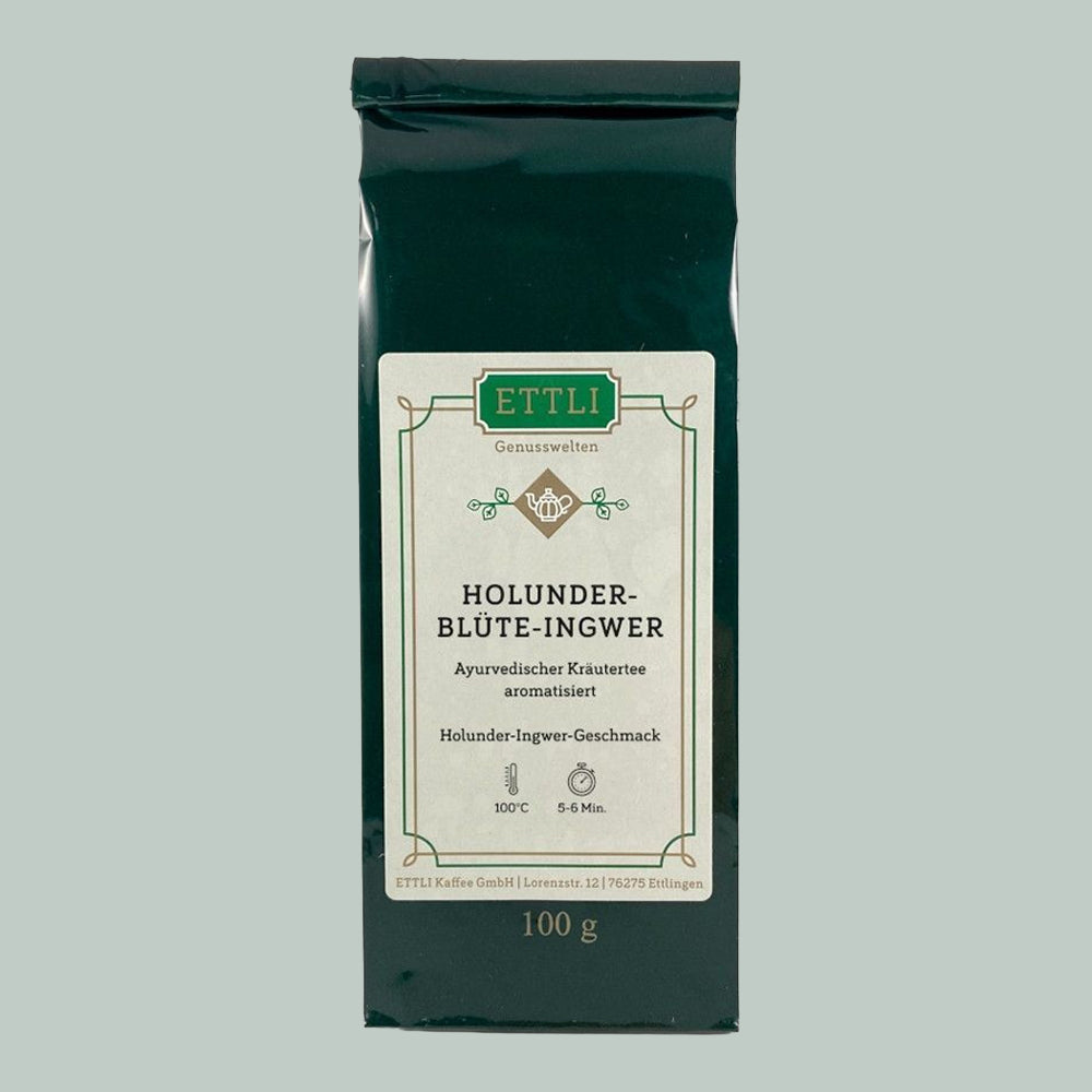 ETTLI Holunderblüte Ingwer Kräutertee 100 g würzig