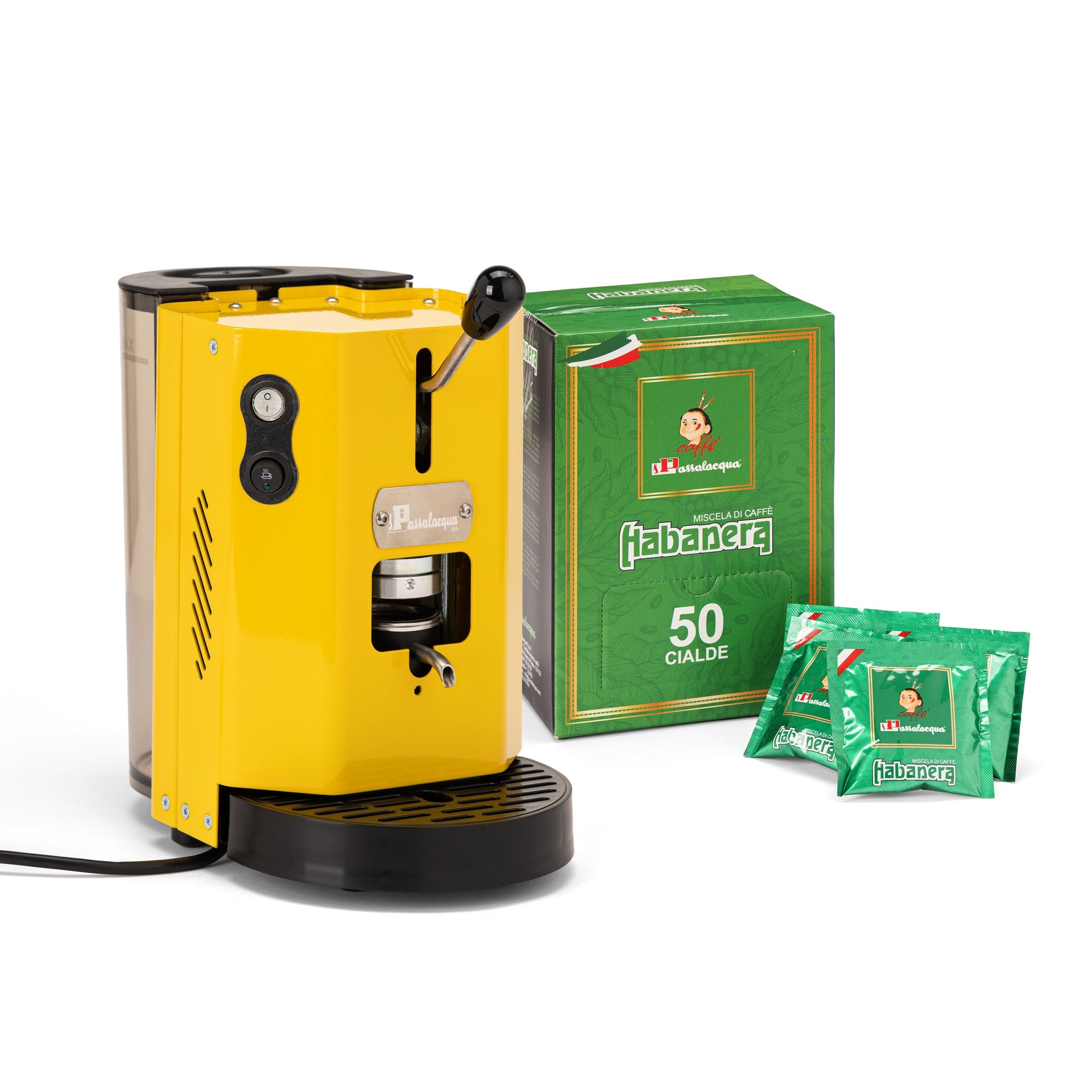 Passalacqua Clio Padmaschine gelb + 50 Habanera Pads