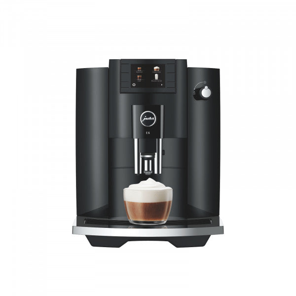 Jura E6 Kaffeevollautomat Piano Black Milchschaum