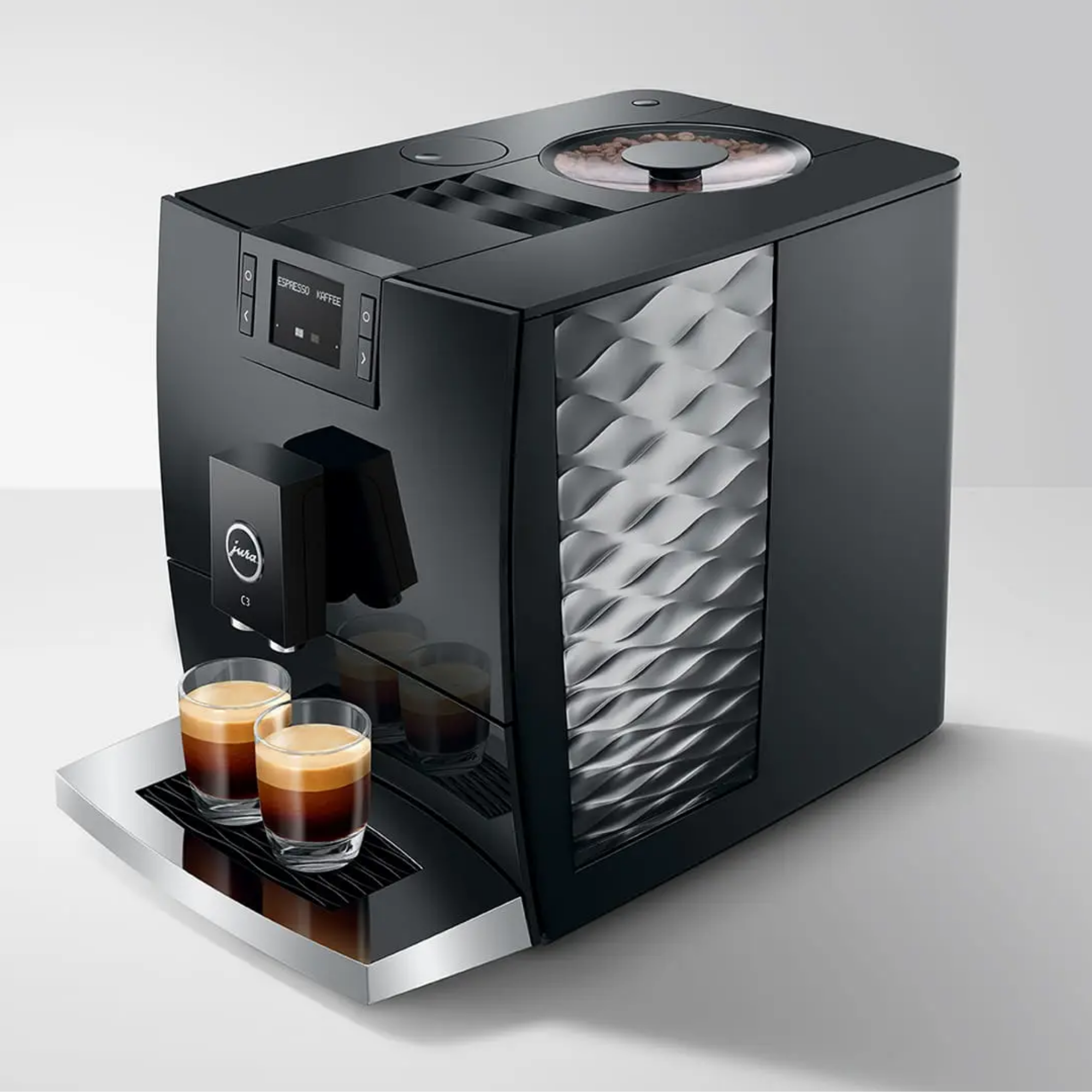JURA C3 Kaffeevollautomat Pure Coffee Piano Black