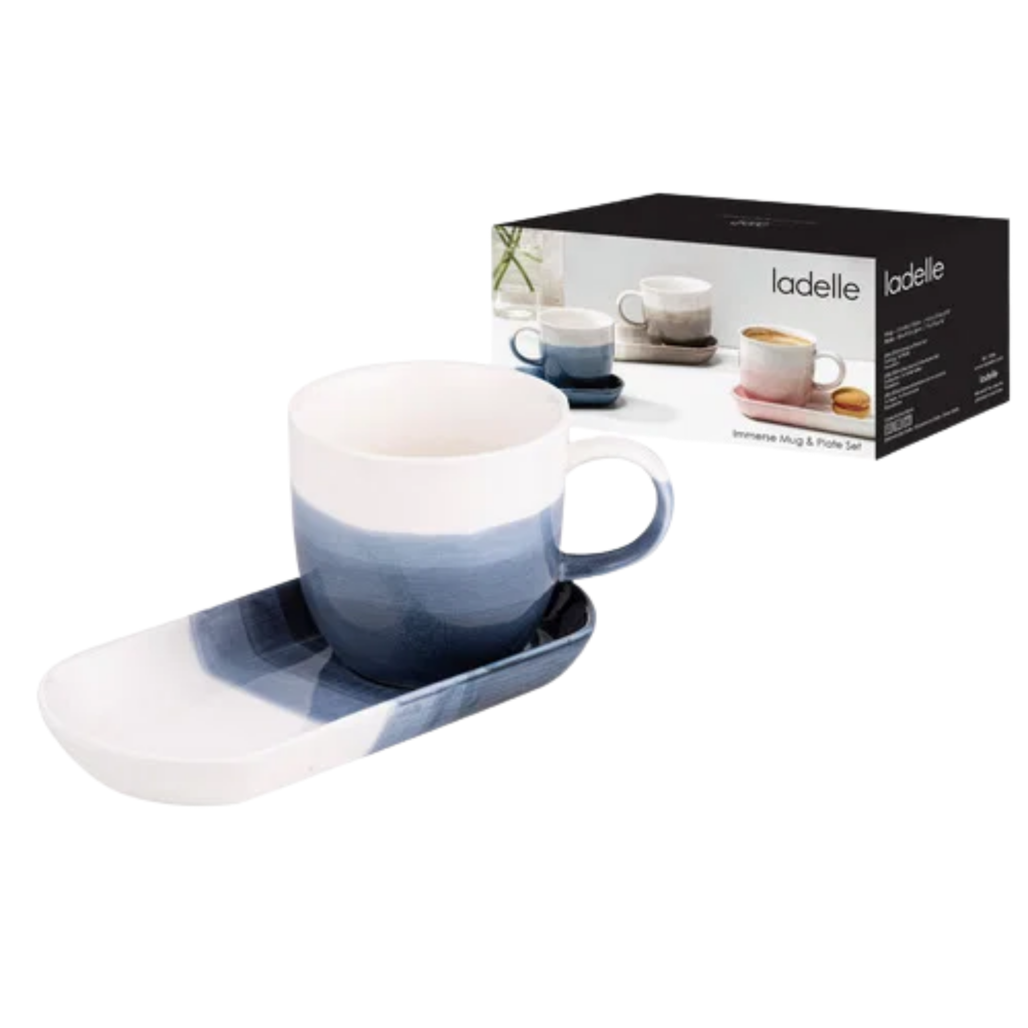 Ladelle Immerse Ombre Tasse mit Untertasse 200 ml