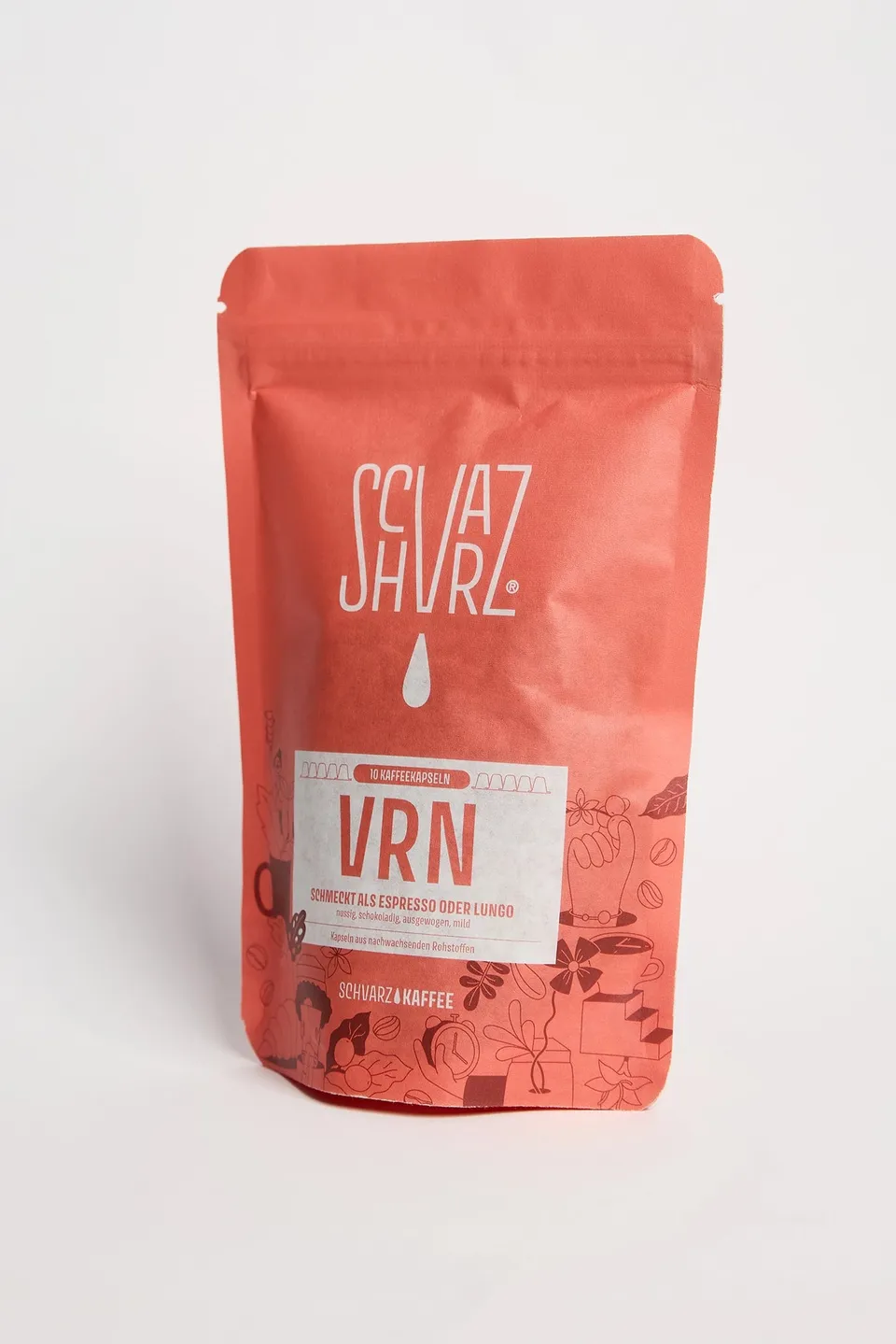 Schvarz VRN Espresso Lungo Kapseln 10 Kapseln schokoladig