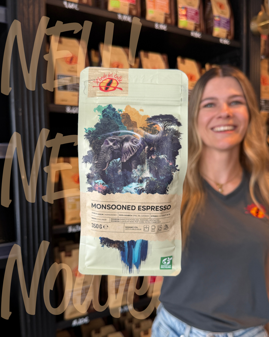 Mondo del Caffè Indien Limited Edition Espresso 350 g ganze Bohne