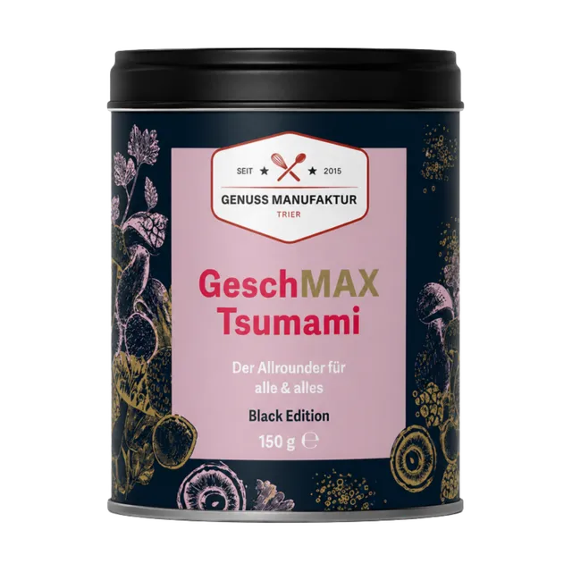 GeschMAX Tsumami Original Black Edition Gewürz 150g Dose Umami