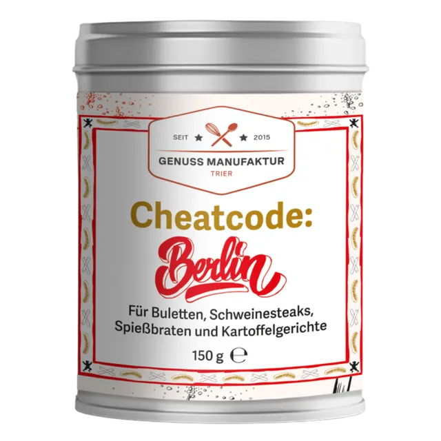 Cheatcode Berlin Gewürz Burger Hack 100 g Beutel Genussmanufaktur