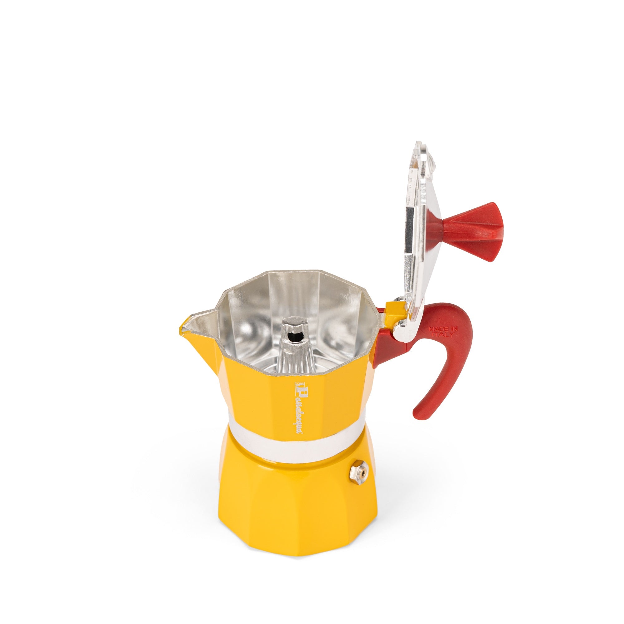 Passalacqua Moka Kanne 1-2 Tassen gelb Herd Espressokanne
