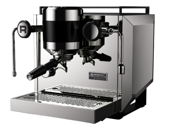 Rocket Bicocca Siebträgermaschine Dualboiler Silber italienisch