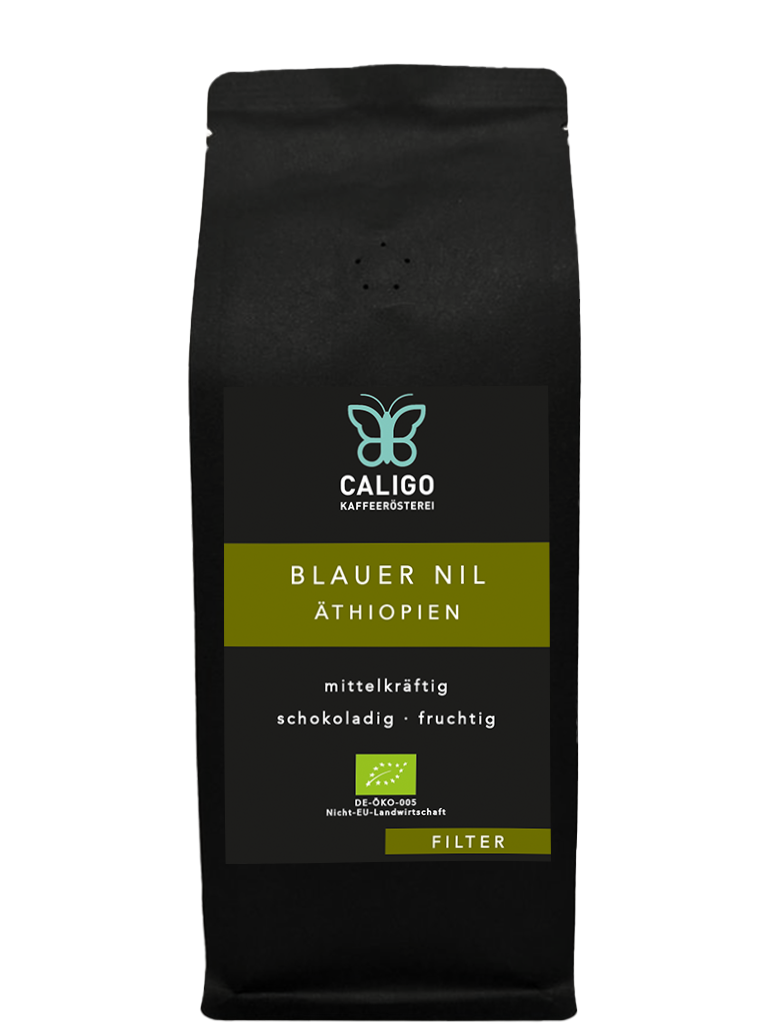 Caligo Blauer Nil Äthiopien Filterkaffee BIO 250g blumig