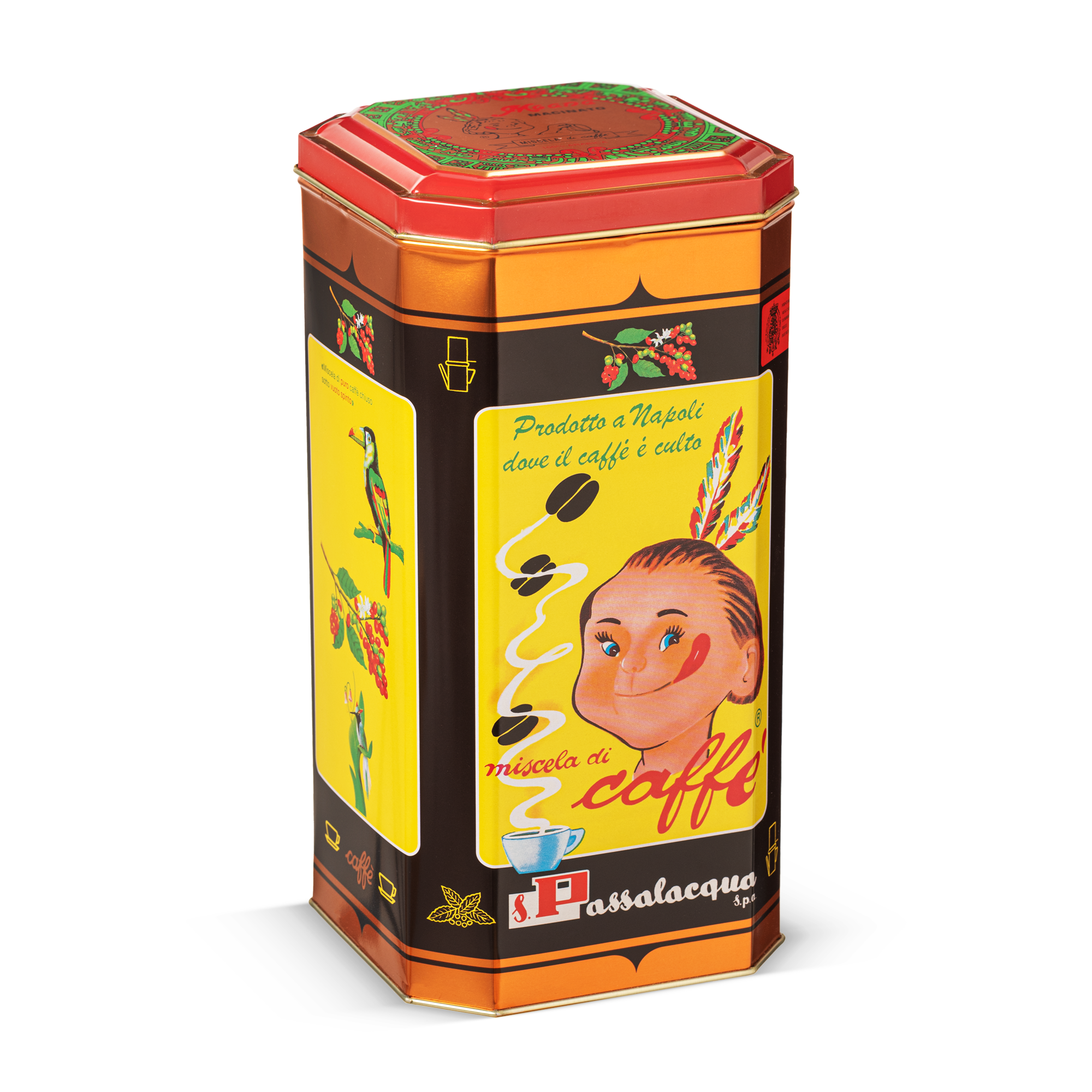 Passalacqua Moana Kaffee gemahlen 1kg Dose 100% Arabica