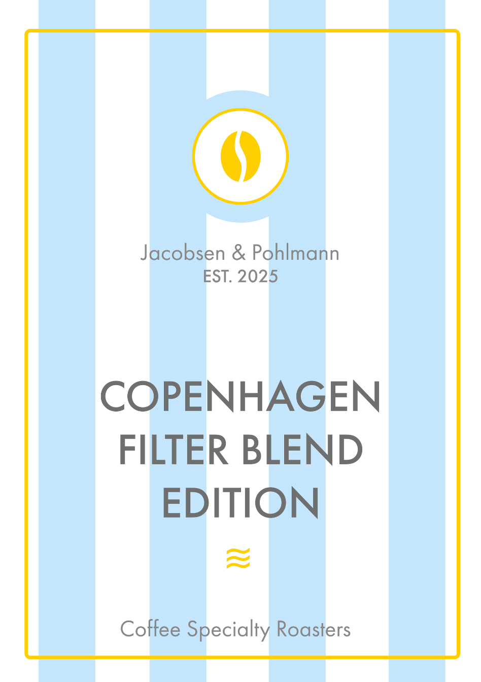 Caligo Jacobsen & Pohlmann Copenhagen Filter Blend Filterkaffee 250g Bohnen mild