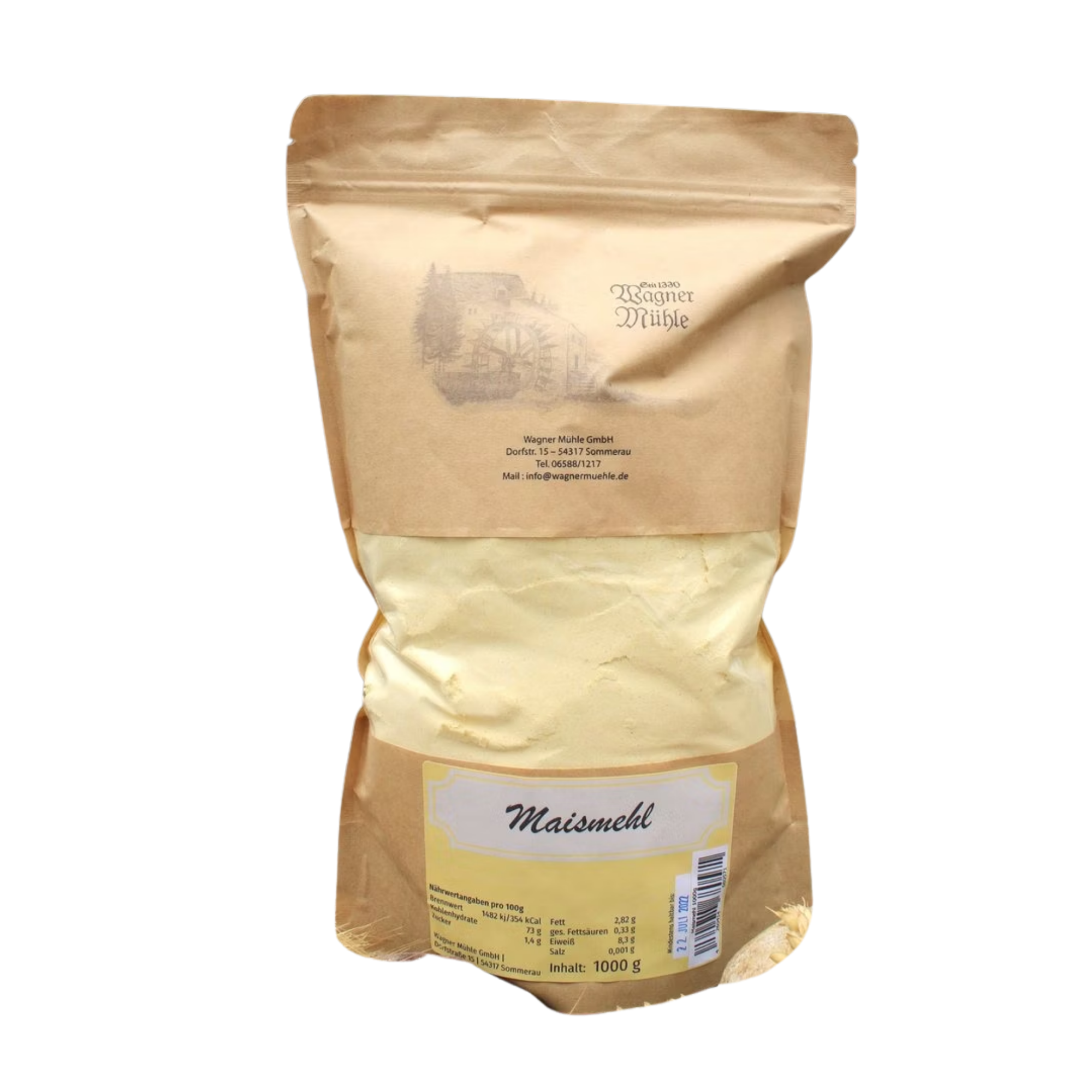 Wagner Mühle Maismehl fein gelb glutenfrei 1 kg