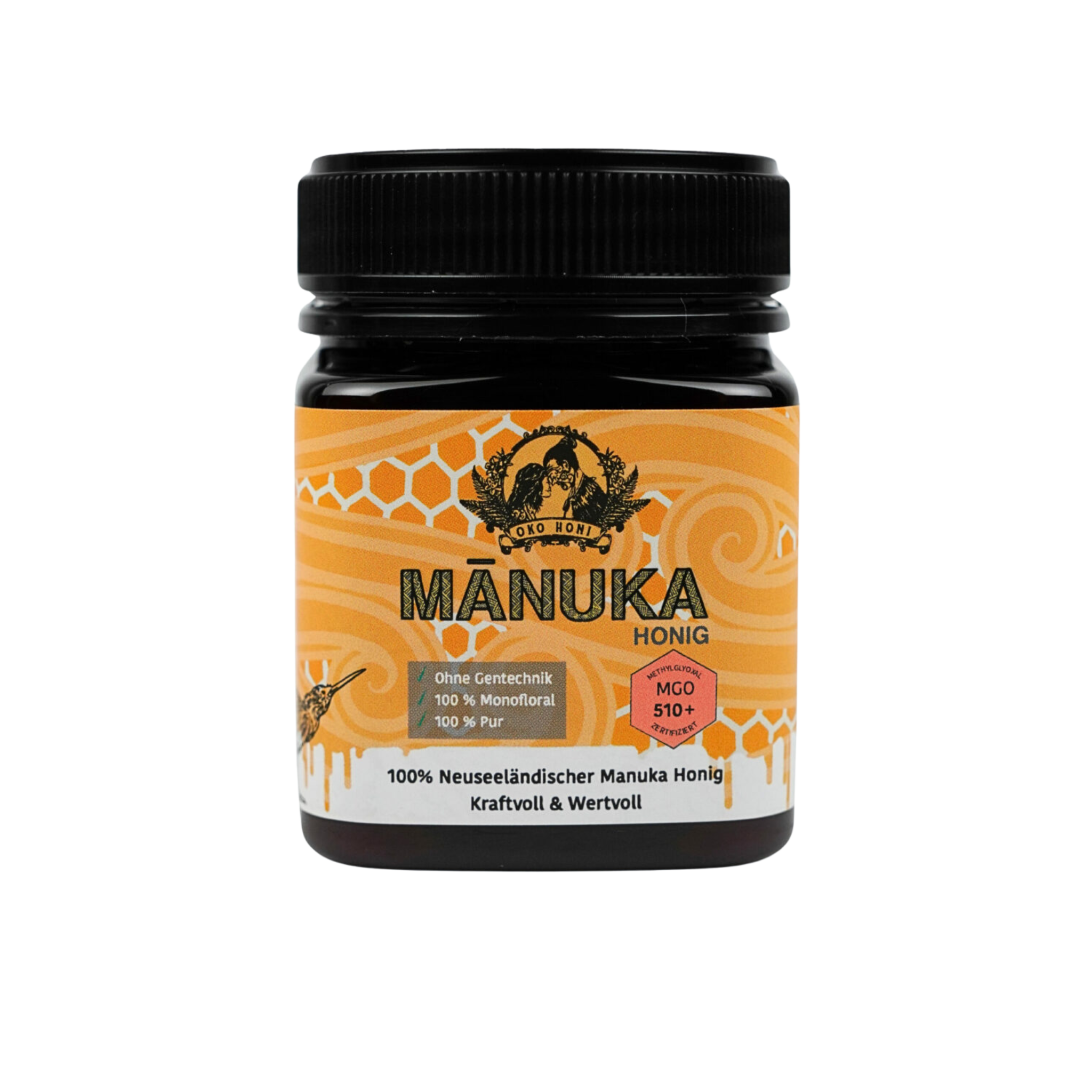 Oko Honi Premium Manuka Honig MGO 510+ Neuseeland Glas