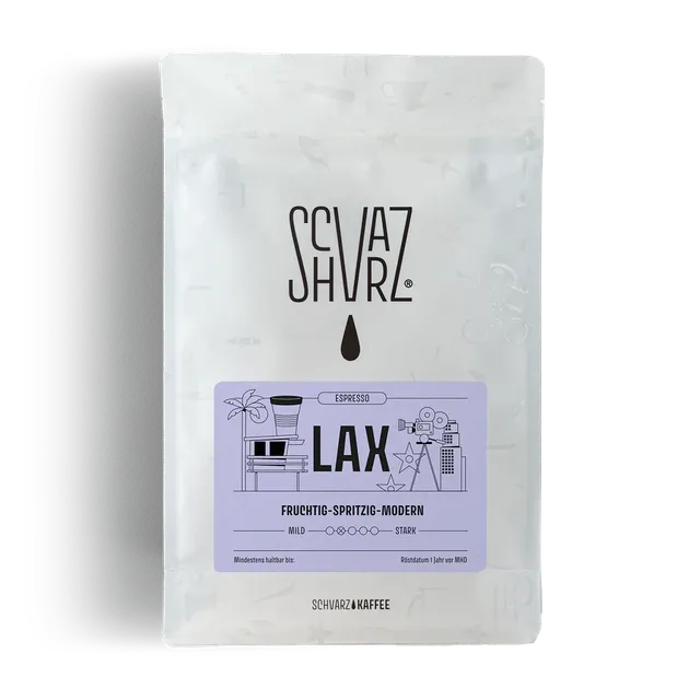 Schvarz LAX Espresso Kaffeebohnen 350 g fruchtig hell