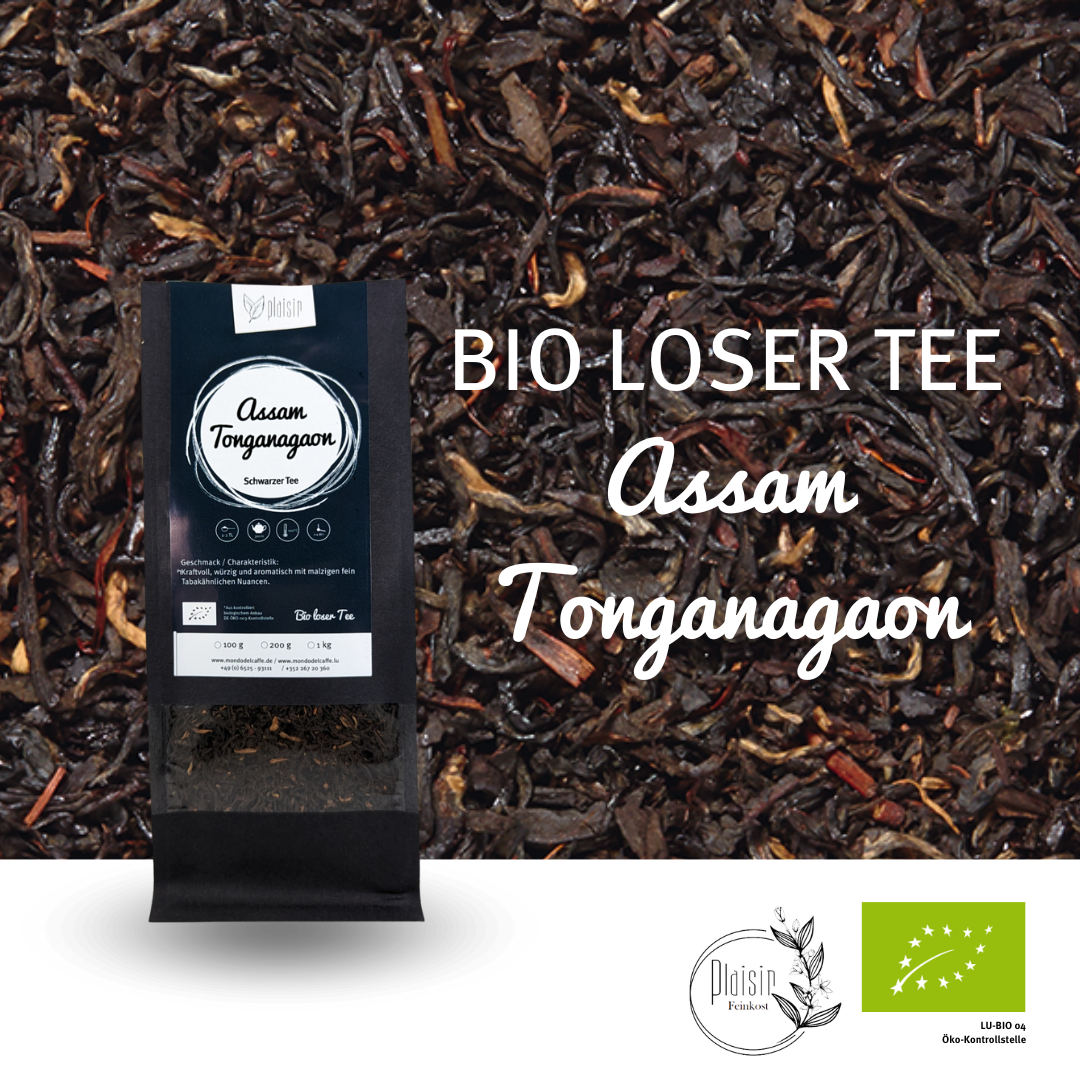 Plaisir Assam Tonganagaon Bio Schwarztee lose 100 g