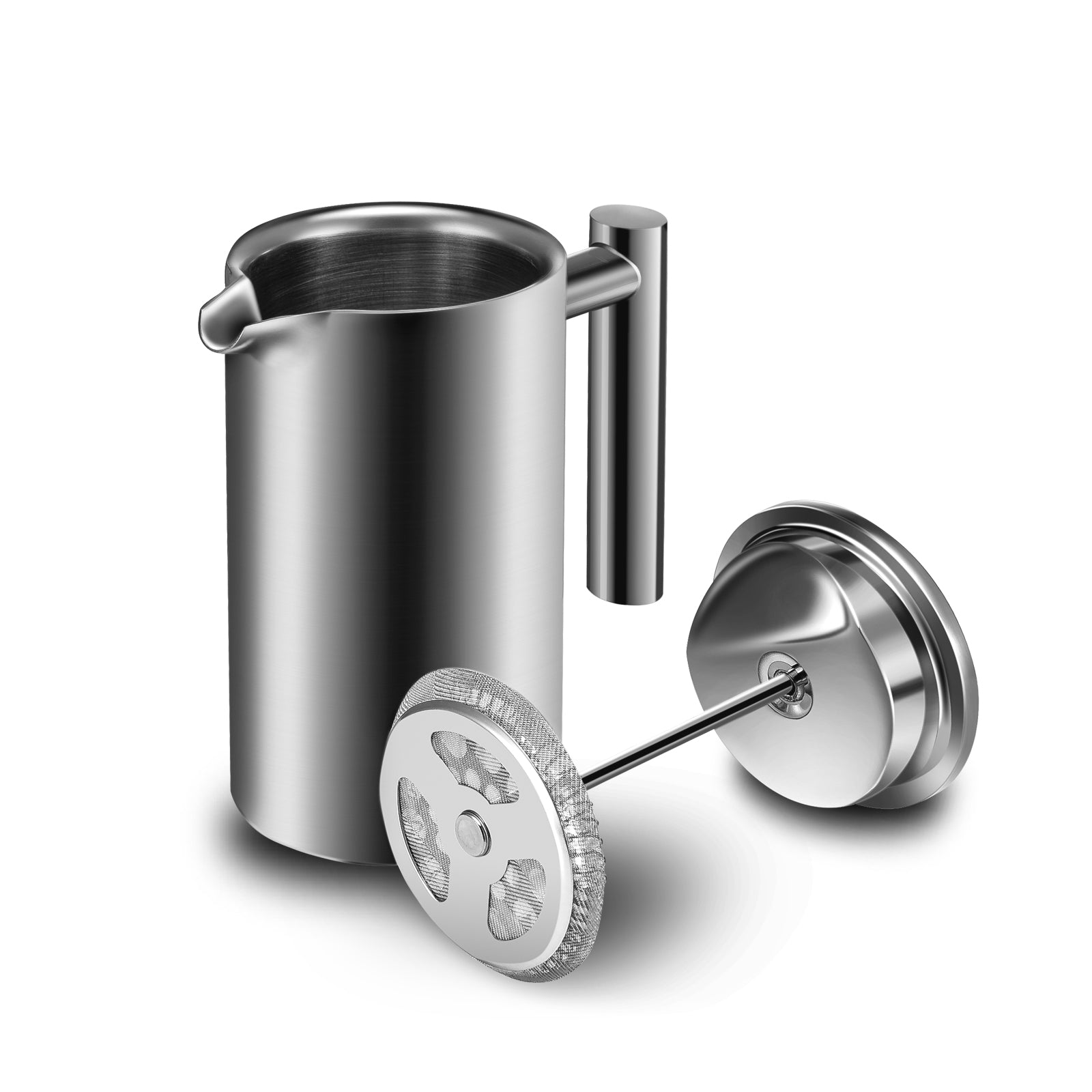 Mondo del Caffè Barista Buddy Frenchpress Edelstahl 350 ml Stempelkanne