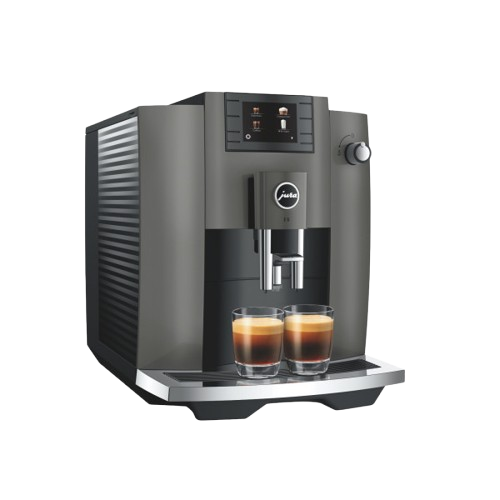 Jura E6 Kaffeevollautomat Piano Black Milchschaum