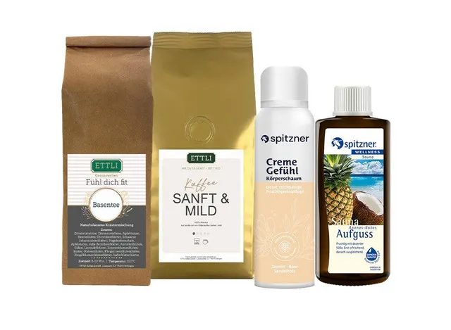 ETTLI Wellness Geschenkpaket Kaffee Tee Set