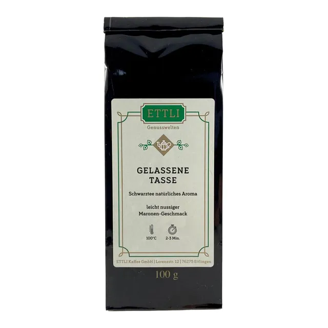 ETTLI Schwarztee Gelassene Tasse 100 g Marone Honeybush